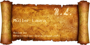 Müller Laura névjegykártya